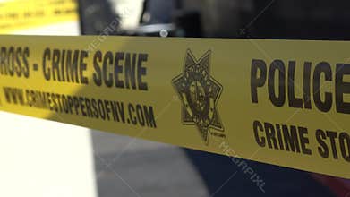 Police Line Crime Scene - do not cross tape - USA 2017