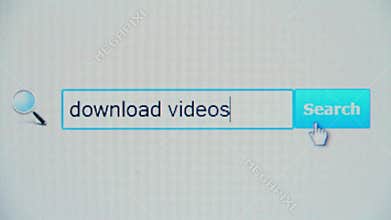 Download videos - browser search query, Internet web page