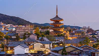 Kyoto, Japan Old Town Cityscape