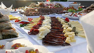Footage of a Swedish table, the shot is coming into focus and goes out of focus again