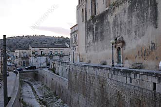 Dry river channel