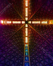 Stained Glass Ceiling of the Cathedral of Saint Mary of the Assumption, San Francisco, California