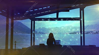 The blogger gets a lot of likes, infographics and a beautiful view of the lake