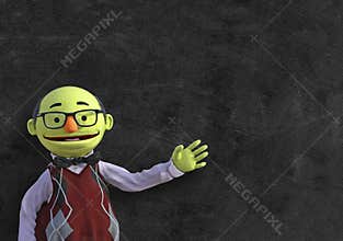 Funny Teacher, Professor, Education, Chalkboard