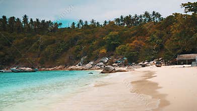 View of stunning tropical beach