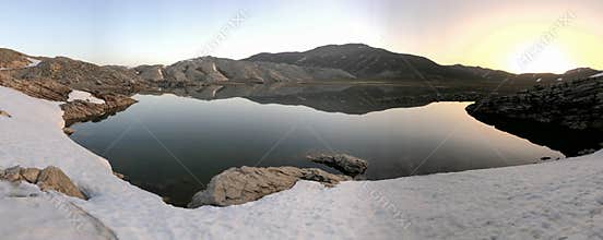 magnificent mountain lakes, snowmelt and waters