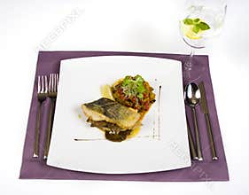 Cod with mushrooms