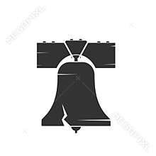Liberty bell silhouette