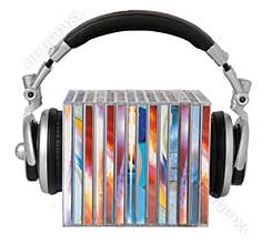 Headphones and cds