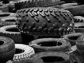 Tyre covers car