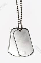 Military dog tags ID
