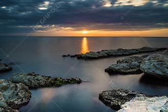 Silky water at sunrise