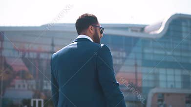 Businessman Carying Case