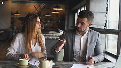 Business people conflict working problem, angry boss argue scream to colleague