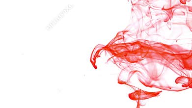 Abstract ink flows spread in underwater