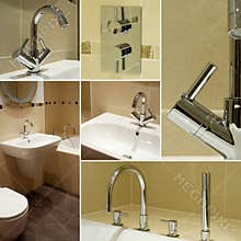 Bathroom details collage