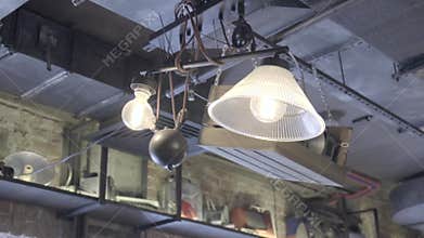 Vintage industrial lamp