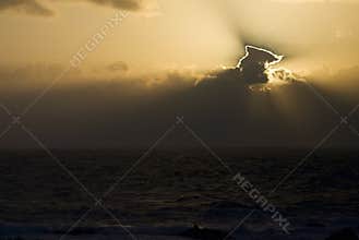 Zonsondergang op de Azoren; Sunset on the Azores