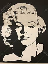 An iconic black & white shot of Marilyn Monroe in her prime - ICON - STAR