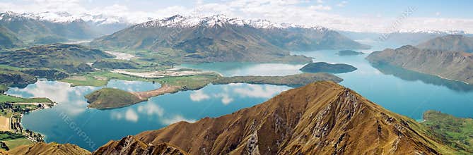 Lake Wanaka panorama, New Zealand