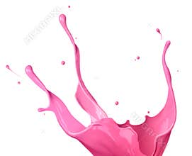 Pink paint splash