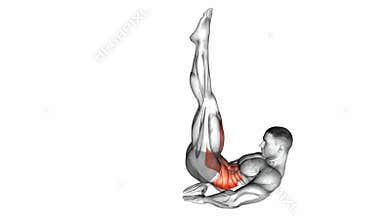 Leg raise hip lift with head-up exercise