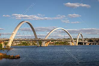 JK Bridge and Paranoa Lake - Brasilia, Distrito Federal, Brazil