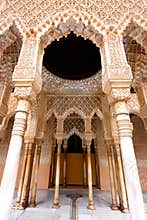 The Moorish Palace of Alhambra in Granada, Spain