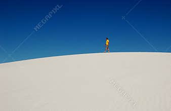One Manâ€™s Journey â€“ Walking the Dunes at White Sands, New Mexico