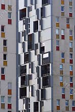 Tall Grey Apartment Buildings