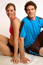 Relaxing Fitness Couple