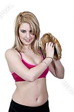 Woman Baseball Player