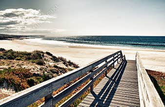 Boardwalk to beach