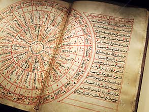 Antique arabian book on astronomy