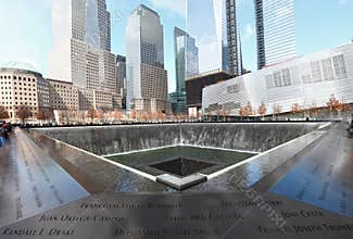 911 Memorial fountain