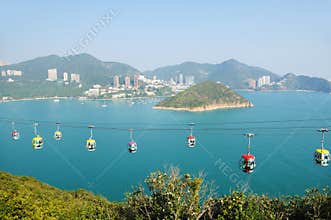 Cable car at ocean park hong kong