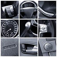 Car interior - collage