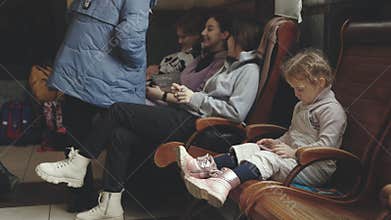 Lviv, Ukraine - March 15, 2022: The humanitarian crisis in Europe caused by Russia's attack on Ukraine. Ukrainian