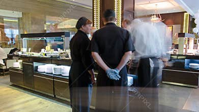 Served for brunch restaurant table timelapse hyperlapse