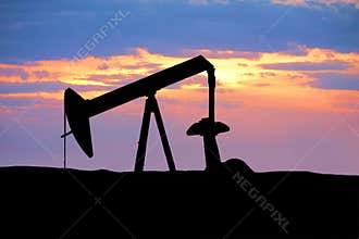 Oil Rig Silhouette