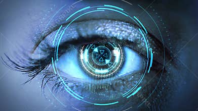 HUD planet earth circle Global interfaces hologram Animation.