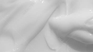 Cream texture footage. White light creamy cosmetic beauty product smudge swipe closeup video. Moisturising creme swatch