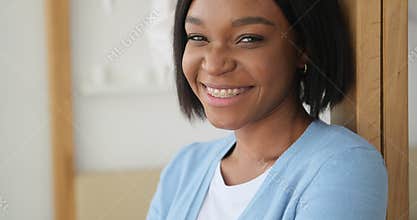 Beautiful woman with braces on teeth
