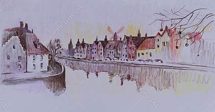Sketch of old town