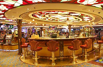 Empty bar in casino