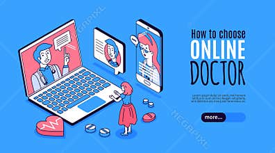 Online Doctor Horizontal Banner