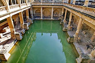 Roman Baths in Bath, England