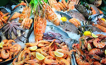 Fresh seafood