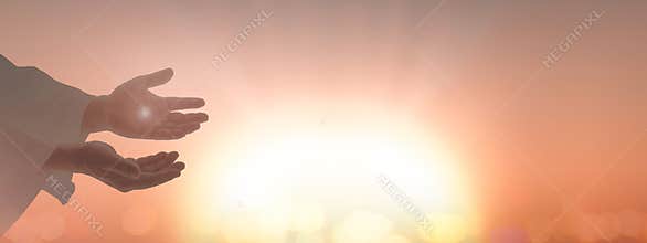 Jesus Christ hands showing scars for Thomas