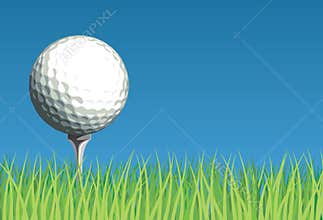 Golf Ball on Grass